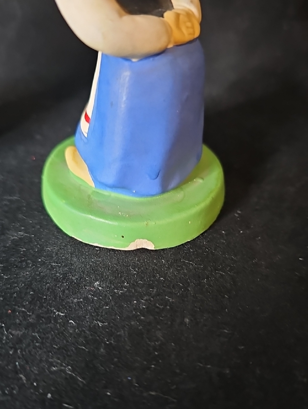 Vintage Japan Kissing Bobblehead Figurine Set - Blue and White Characters - Picture 4 of 8